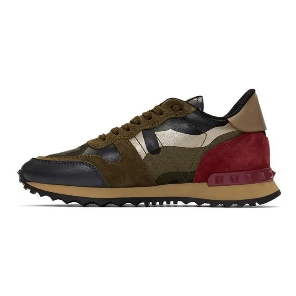 VALENTINO GARAVANI Women's Rockrunner Camouflage Lace-Up Sneakers Size 38/US8